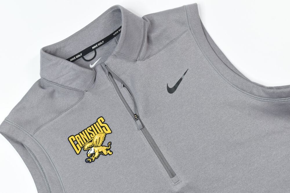 Nike Golf Canisius Golden Griffens Vest Mens Medium Gray 1/4 Zip Pullover